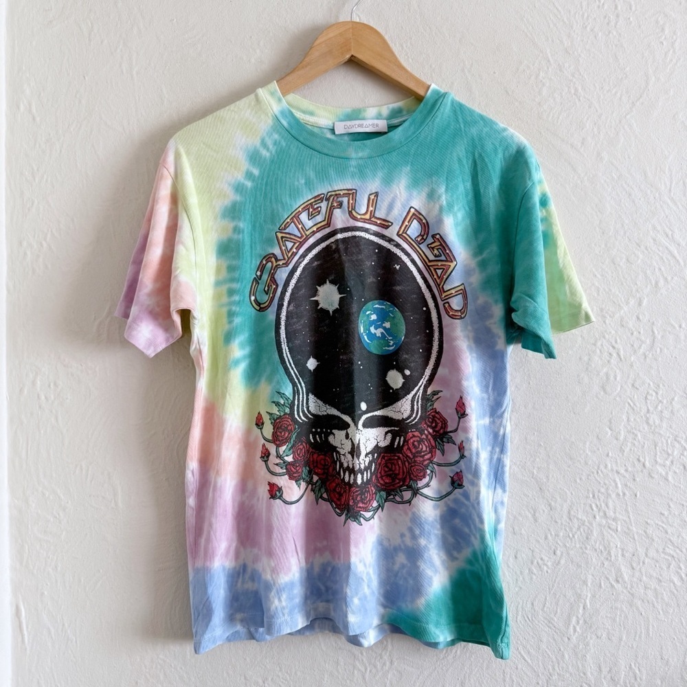 Daydreamer Grateful Dead Space Your Face Tee In Tie-Dye Size XS